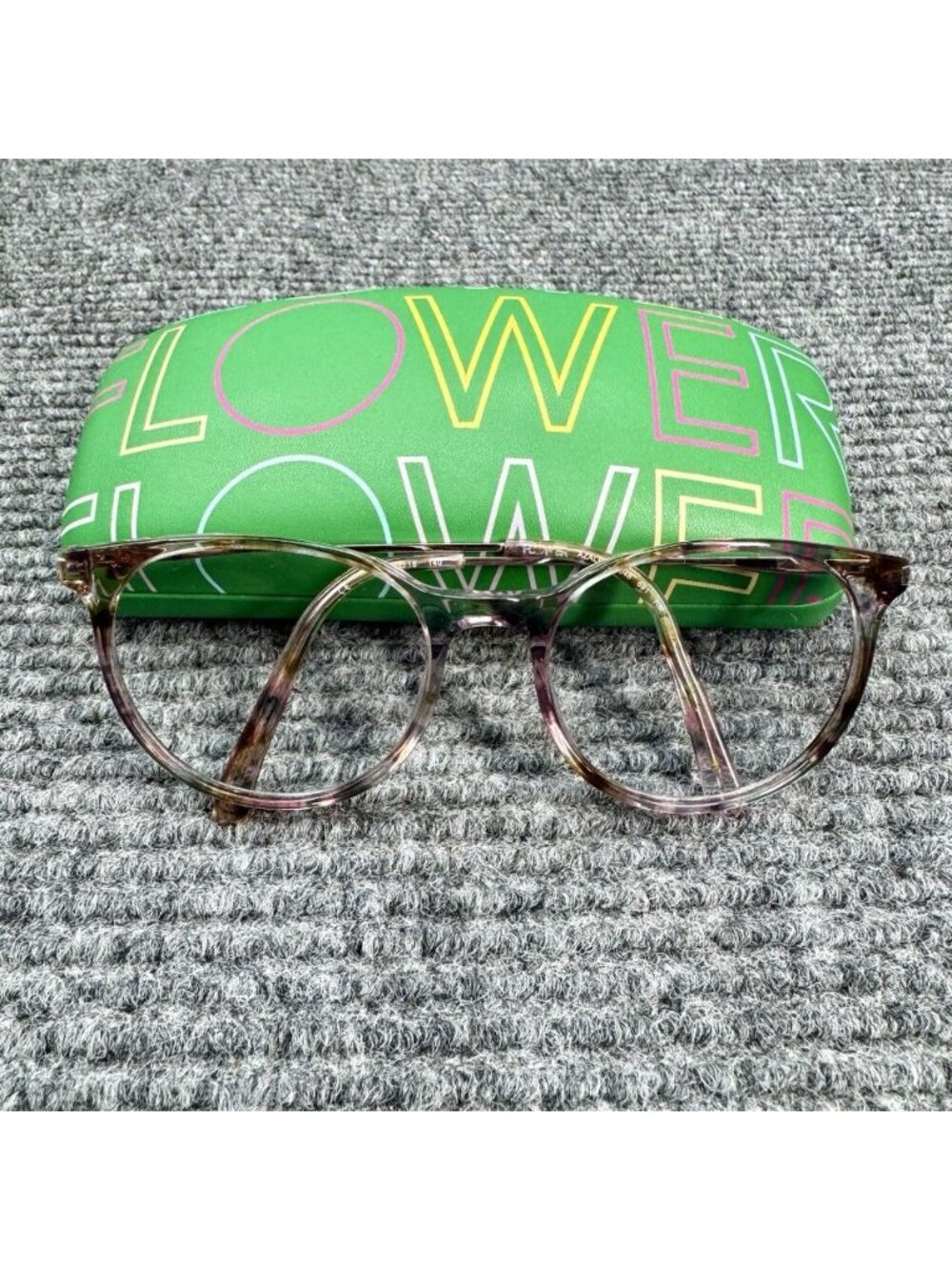 Flower Azalea Eyeglasses FRAMES ONLY 6048 681 52-18-140 Purple Pink Tortoise